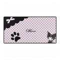 Cute Pink 'Meow' Cat Paw Desk Mat — Large Mousepad for Gamers & Cat Lovers
