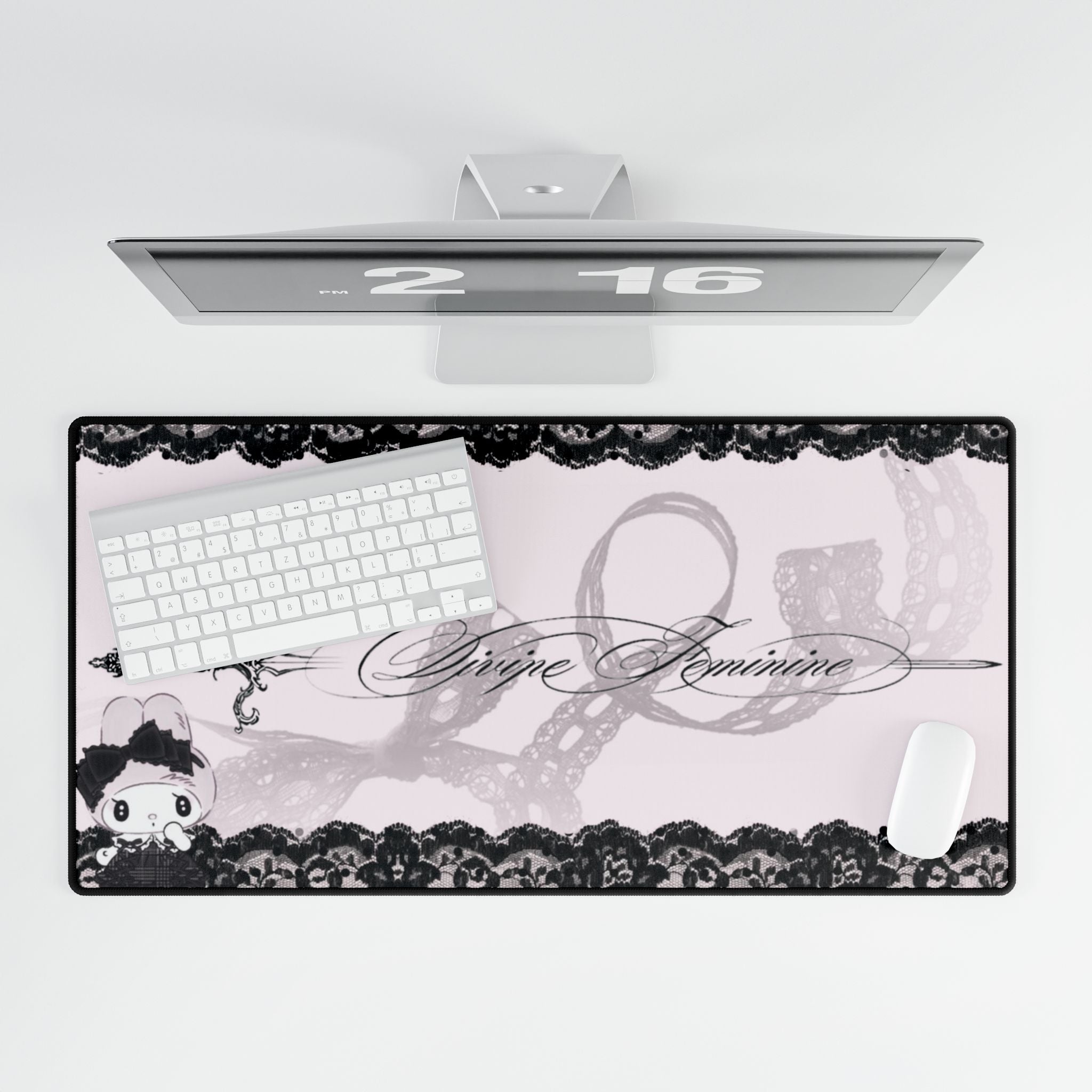 Divine Feminine Lace Desk Mat
